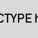 HTML – Декларация за типа на документа